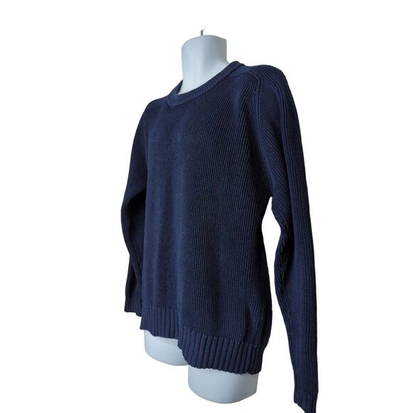 Eddie Bauer Men's Navy Blue Crew Neck Sweater Size L - Picture 4 of 6